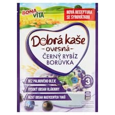 Bona Vita Dobrá kaše Ovesná černý rybíz borůvka 55g