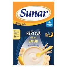 Sunar Mléčná kaše na dobrou noc rýžová příchuť banán 210g