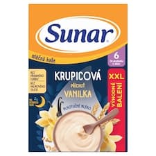 Sunar Mléčná kaše na dobrou noc krupicová příchuť vanilka 340g