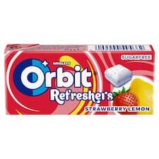 Orbit Žvýkačka bez cukru s jahodovou a citronovou příchutí 8 ks 17,9g