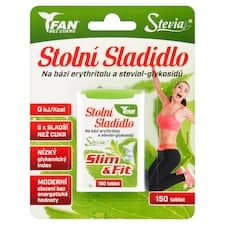 FAN Sladidla Stevia Slim & Fit stolní sladidlo 150 tablet 7,8g