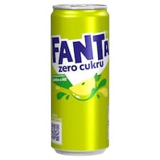 Fanta Zero cukru s příchutí jablka a liči 330ml