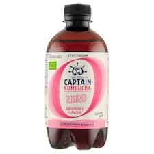 The Gutsy Captain Kombucha Zero Raspberry 400ml