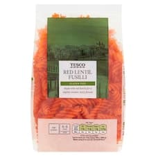 Fusilli bezvaječné sušené těstoviny z mouky z červené čočky 250g