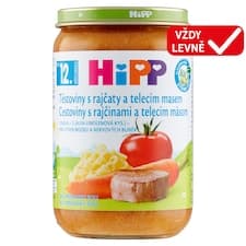 HiPP Těstoviny s rajčaty a telecím masem 220g