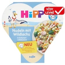 HiPP Těstoviny s divokým lososem a s bylinkovo-smetanovou omáčkou 250g