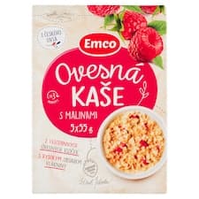 Emco Ovesná kaše s malinami 5 x 55g (275g)