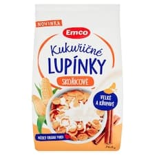 Emco Kukuřičné lupínky skořicové 340g