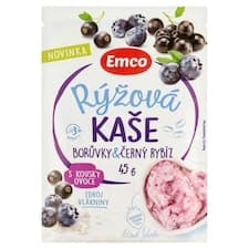 Emco Rýžová kaše borůvky & černý rybíz 45g