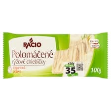 Racio Polomáčené rýžové chlebíčky jogurtová poleva 8 ks 100g