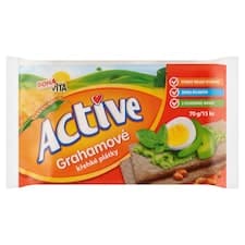 Bona Vita Active Grahamové křehké plátky 15 ks 70g