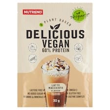 Nutrend Delicious Vegan Protein příchuť latte macchiato 30g