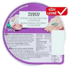 Paštika s kuřecími játry a česnekem 100g