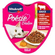 Vitakraft Poésie Création hovězí & mrkev v omáčce 85g