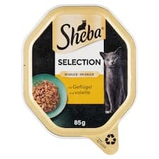 Sheba Selection in Sauce kompletní mokré krmivo pro dospělé kočky s drůbežím 85g