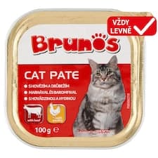 Brunos Paštika s hovězím a drůbežím 100g