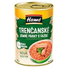 Hamé Trenčanské jemné párky s fazolí 410g