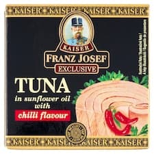 Franz Josef Kaiser Exclusive Tuňák ve slunečnicovém oleji s příchutí chilli 80g