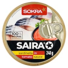 Sokra Saira Sardinela v rajčatové omáčce 240g