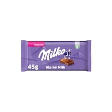 Milka Alpine Milk mléčná čokoláda z alpského mléka 45 g