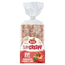 Brick Slim & Crispy žitný knäckebrot s rajčaty a bazalkou 130g