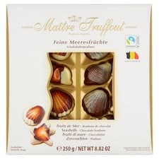 Maitre Truffout Čokoládové pralinky s lískoořechovou krémovou náplní 250g