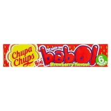 Chupa Chups Big Babol Strawberry žvýkačky 27,6g