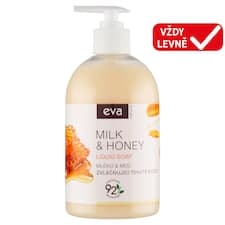 Eva Natura Zvláčňující tekuté mýdlo mléko & med 500ml