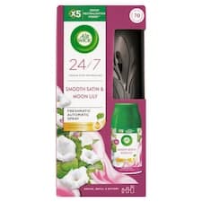 Air Wick Freshmatic Difuzér a náplň do osvěžovače vzduchu jemný satén a měsíční lilie 250ml