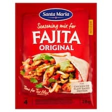 Santa Maria Fajita Original kořenící přípravek pro přípravu tortillas a fajitas 28g