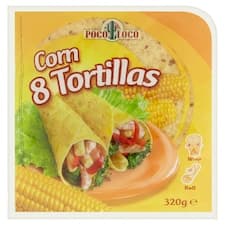 Poco Loco Tortillas kukuřičné placky 8 ks 320g
