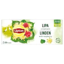 Lipton Linden with Raspberry aromatizovaný bylinný nálev 20 sáčků 18g