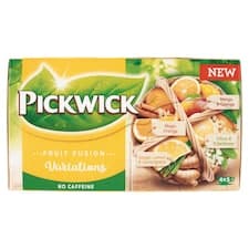 Pickwick Fruit Fusion Výběr 4 ovocnobylinných čajů aromatizovaných 20 ks 37,5g