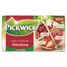 Pickwick Fruit Fusion Výběr ovocných čajů a ovocnobylinného čaje 20 ks 38,75g
