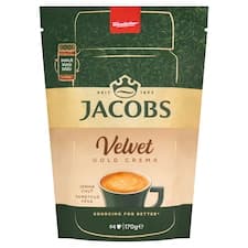 Jacobs Velvet Gold Crema rozpustná káva 170g