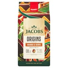 Jacobs Origins Fusion Uganda & Kenya káva pražená zrnková 1000g