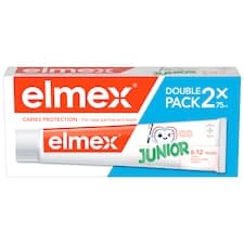 elmex® Junior dětská zubní pasta pro děti ve věku 6-12 let duopack 2x 75ml