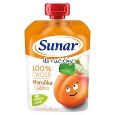 Sunar Do ručičky ovocná kapsička meruňka 4m+, 100g