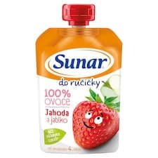 Sunar Do ručičky ovocná kapsička jahoda 4m+, 100g
