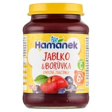 Hamánek Jablko & borůvka ovocná svačinka 190g