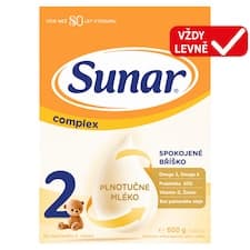 Sunar Complex 2 pokračovací kojenecké mléko 600g