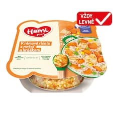 HAMI zeleninový talířek Krémové rizoto s mrkví a hráškem 230g