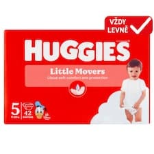 Huggies Little Movers plenky velikost 5 pro děti 11-25kg 42 ks