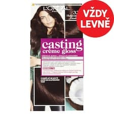 L'Oréal Paris Casting Creme Gloss semipermanentní barva  na vlasy 323 horká čokoláda,  48 +72 +60 ml