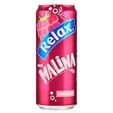 Relax Sycená limonáda příchuť malina 330ml
