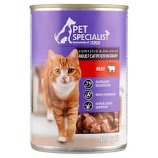 Pet Specialist Kousky s hovězím v omáčce 415g