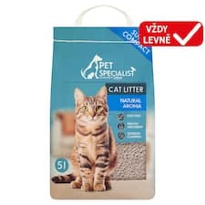 Pet Specialist Bentonit hrudkující stelivo pro kočky 5 l