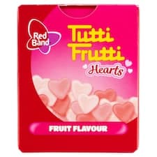 Red Band Tutti Frutti Hearts želé pastilky s ovocnou příchutí 15g