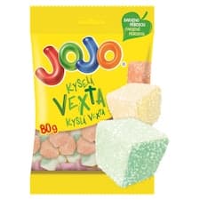 JOJO Vexta kyselá, želé bonbóny s ovocnými příchutěmi 80g