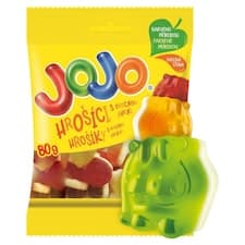 JOJO Hrošíci želé bonbóny s ovocnými příchutěmi s náplní 80g